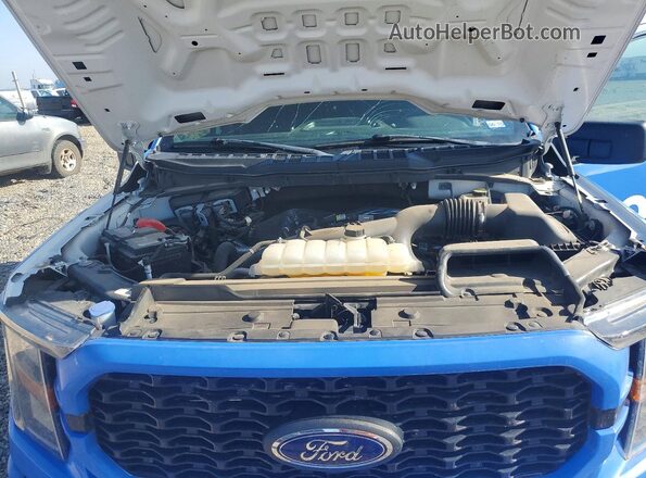 1FTEW1EP2PKE27467 2023 FORD F150 Blue Вид задньої частини салону