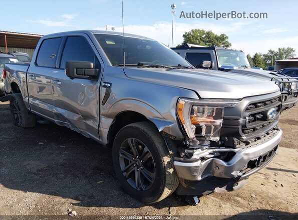 1FTEW1EP2PKF49388 2023 FORD F150 Gray Front view