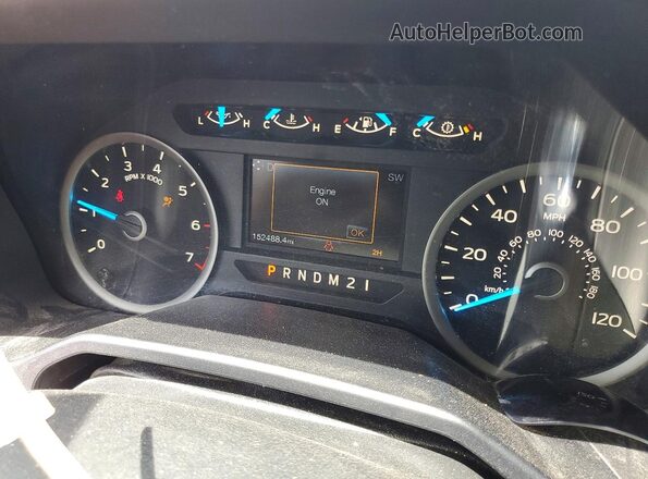 1FTEW1EP3GFC24998 2016 FORD F150 Серый Вид щитка приборов