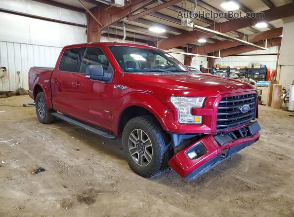 1FTEW1EP3GFC68550 2016 FORD F150 Red წინა მარჯვენა