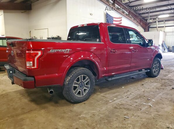 1FTEW1EP3GFC68550 2016 FORD F150 Red უკანა მარჯვენა
