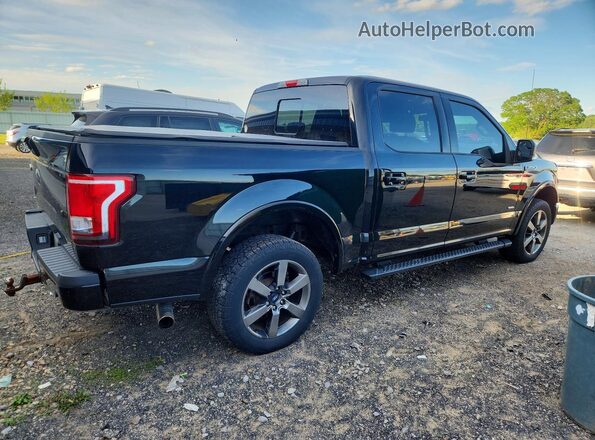 1FTEW1EP3GFD18119 2016 FORD F150 Black უკანა მარჯვენა