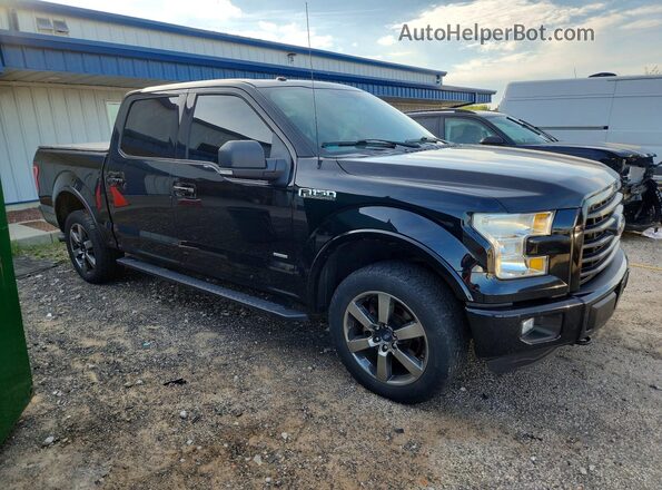 1FTEW1EP3GFD18119 2016 FORD F150 Black წინა მარჯვენა