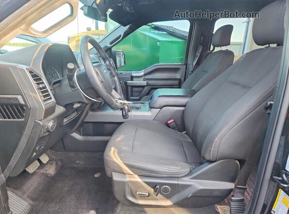 1FTEW1EP3GFD18119 2016 FORD F150 Black წინა სალონის ხედი