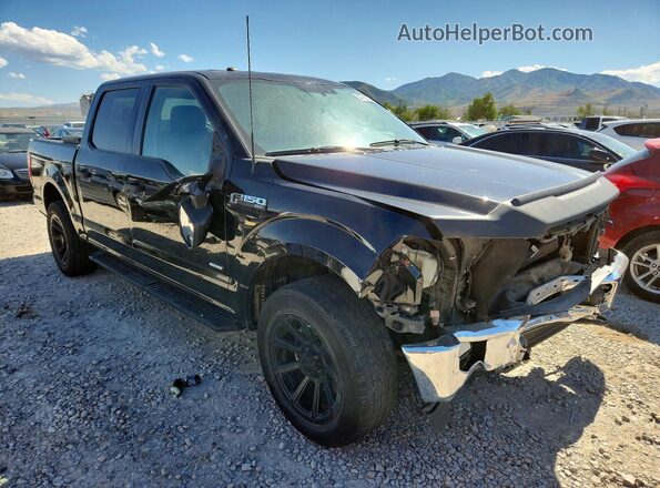 1FTEW1EP3HKC87513 2017 FORD F150 Черный Передняя правая четверть