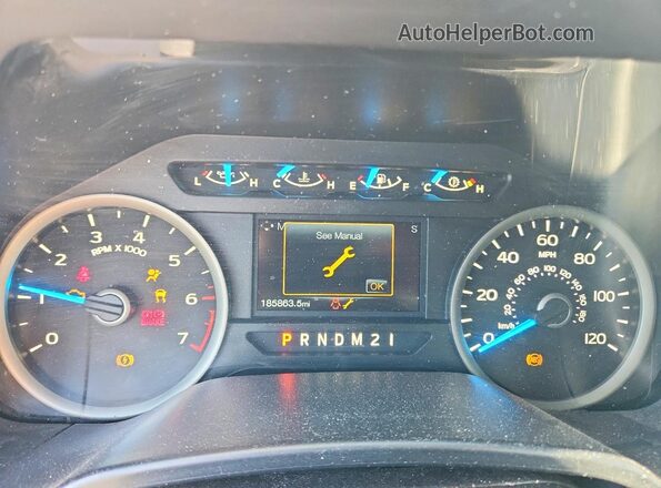 1FTEW1EP3HKC87513 2017 FORD F150 Черный Вид щитка приборов