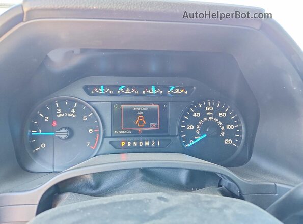 1FTEW1EP3HKE15393 2017 FORD F150 Gray Vista del cuadro de instrumentos