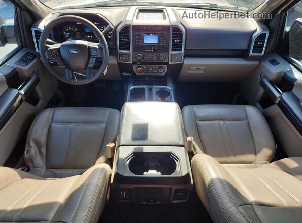 1FTEW1EP3JKF27326 2018 FORD F150 Белый Вид панели приборов