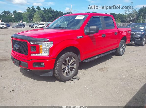 1FTEW1EP3KKE97682 2019 FORD F150 Красный Передняя левая четверть