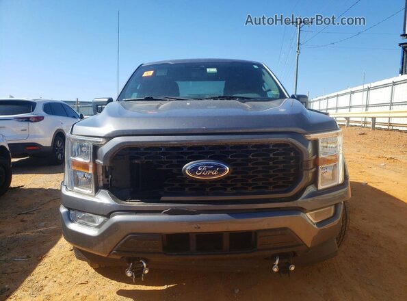 1FTEW1EP3MFB24153 2021 FORD F150 Gray Դիմացի տեսք