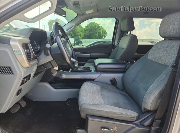 1FTEW1EP3MKE76513 2021 FORD F150 Silver Front interior view
