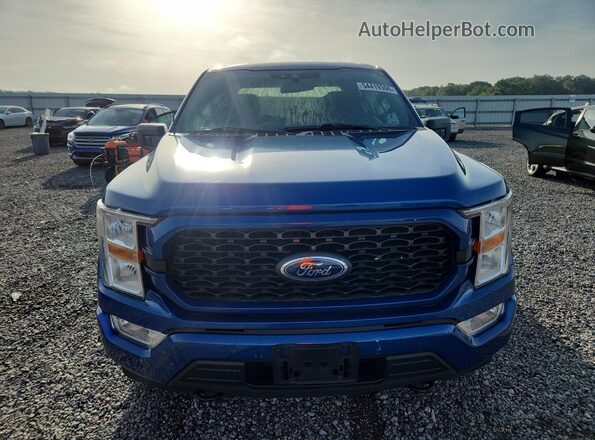 1FTEW1EP3NFA24314 2022 FORD F150 Blue წინა ხედი
