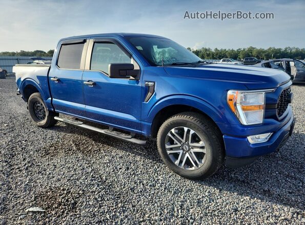 1FTEW1EP3NFA24314 2022 FORD F150 Blue წინა მარჯვენა