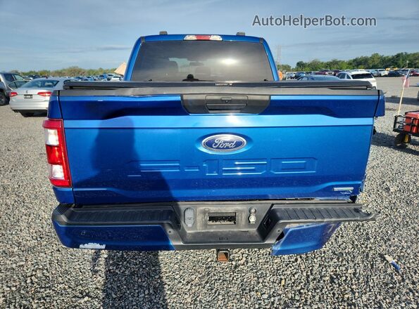 1FTEW1EP3NFA24314 2022 FORD F150 Blue უკანა ხედი