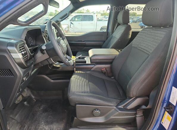 1FTEW1EP3NFA24314 2022 FORD F150 Blue წინა სალონის ხედი