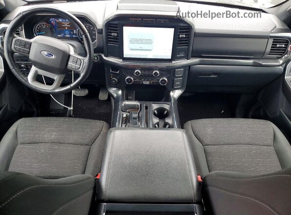 1FTEW1EP3NFA44966 2022 FORD F150 Black Вид панелі приладів