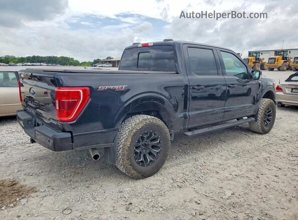 1FTEW1EP3NFA44966 2022 FORD F150 Black Задня права чверть