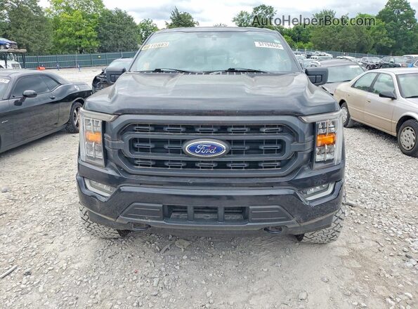 1FTEW1EP3NFA44966 2022 FORD F150 Black Вид спереду