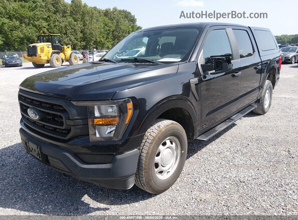 1FTEW1EP3PKD17026 2023 FORD F150 Black Передня ліва чверть