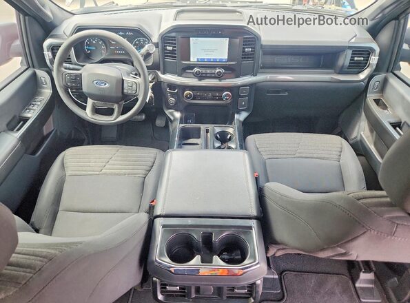 1FTEW1EP3PKE81277 2023 FORD F150 Black Առջևի վահանակի տեսք