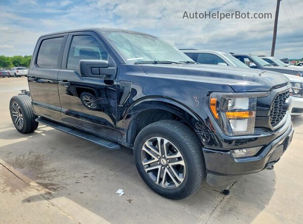 1FTEW1EP3PKE81277 2023 FORD F150 Black Առջևի աջ