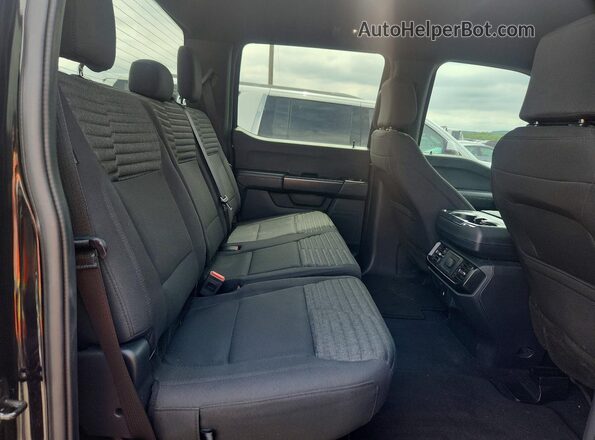 1FTEW1EP3PKE81277 2023 FORD F150 Black Հետևի նստատեղերի տեսք