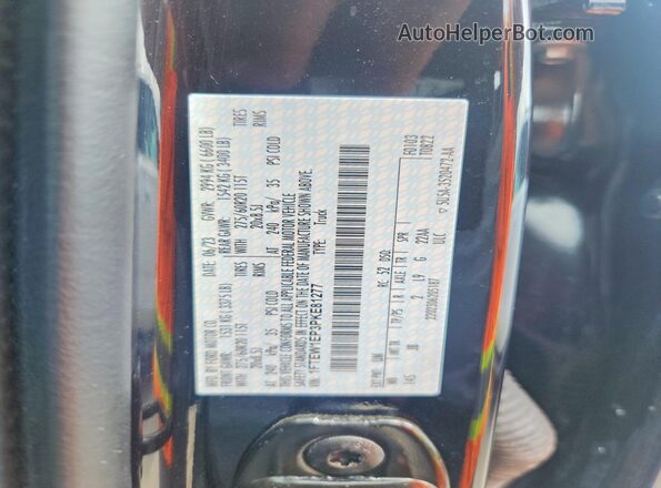 1FTEW1EP3PKE81277 2023 FORD F150 Black Շարժիչի բաժամունքի տեսք