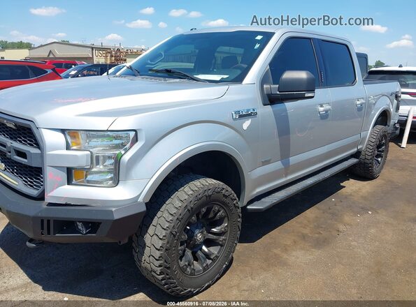 1FTEW1EP4GFC57895 2016 FORD F150 Silver Առջևի ձախ երեք քառորդ տեսարան