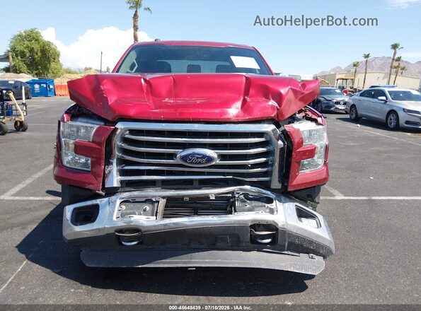 1FTEW1EP4GKD55901 2016 FORD F150 Red Vista interior trasera