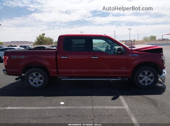 1FTEW1EP4GKD55901 2016 FORD F150 Red Vista interior de 360 grados