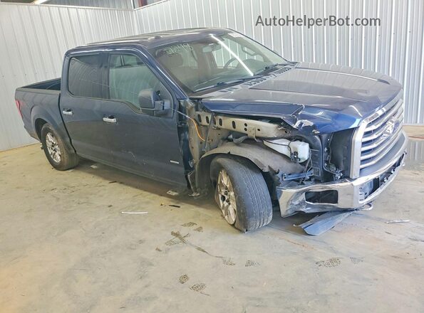1FTEW1EP4GKF14660 2016 FORD F150 Blue Delantero derecho