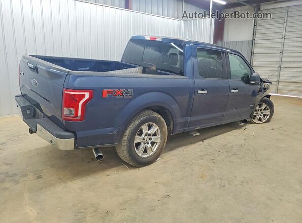 1FTEW1EP4GKF14660 2016 FORD F150 Blue Trasero derecho