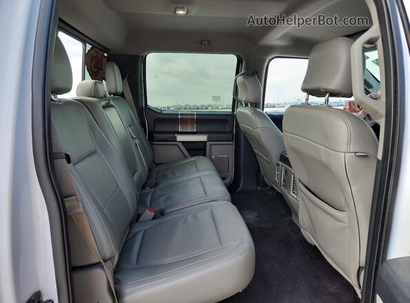 1FTEW1EP4GKF44497 2016 FORD F150 White Vista de los asientos traseros