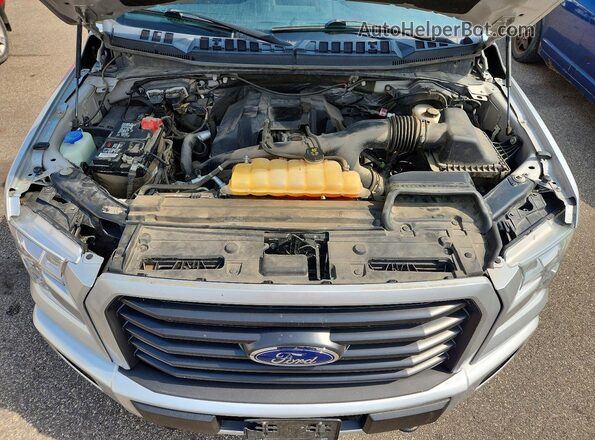 1FTEW1EP4GKF51532 2016 FORD F150 Серебряный Вид задней части салона