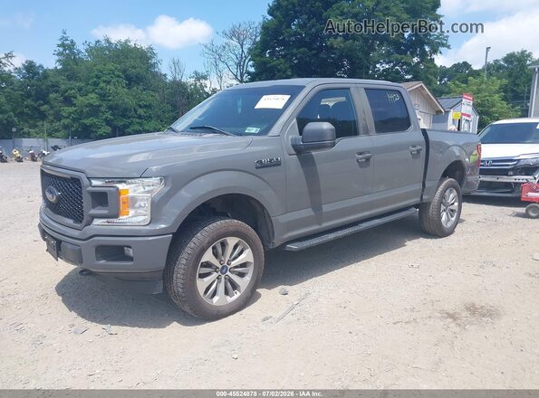 1FTEW1EP4JFB65631 2018 FORD F150 Gray Передня ліва чверть