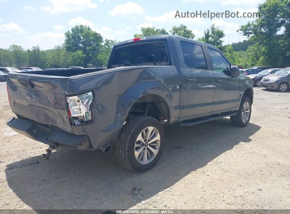 1FTEW1EP4JFB65631 2018 FORD F150 Gray Задня права чверть