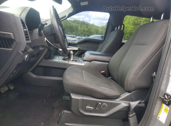 1FTEW1EP4JFD45191 2018 FORD F150 Gray Widok wnętrza z przodu