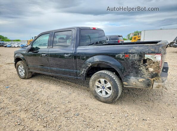 1FTEW1EP4JFD97243 2018 FORD F150 Black Задня ліва чверть