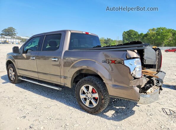 1FTEW1EP4JKD43707 2018 FORD F150 Brown Tył lewy