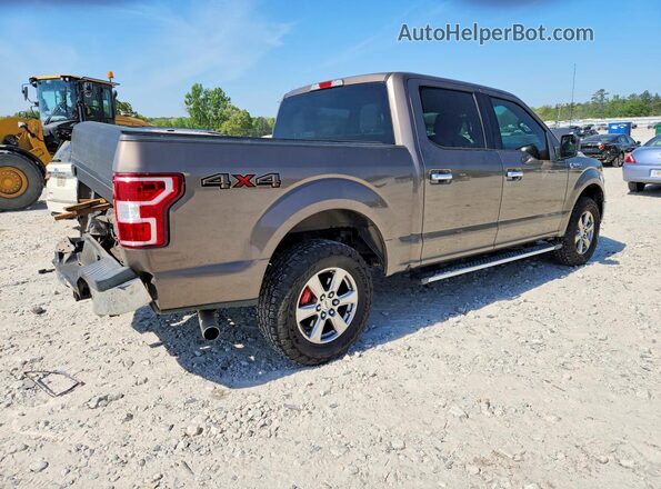 1FTEW1EP4JKD43707 2018 FORD F150 Brown Tył prawy