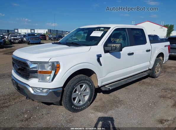 1FTEW1EP4MFA54873 2021 FORD F150 White წინა მარცხენა ხედი სამი მეოთხედიდან