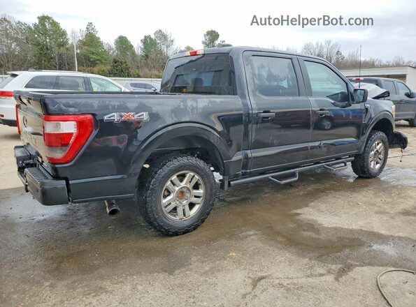 1FTEW1EP4MFC17697 2021 FORD F150 Black Задня права чверть