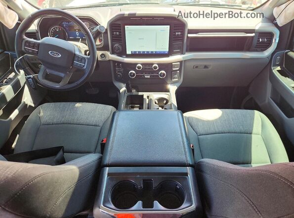 1FTEW1EP4MFC25492 2021 FORD F150 Red Dashboard view