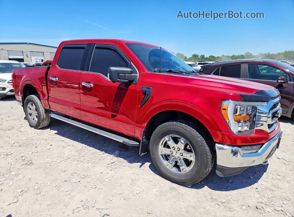 1FTEW1EP4MFC25492 2021 FORD F150 Red Front right