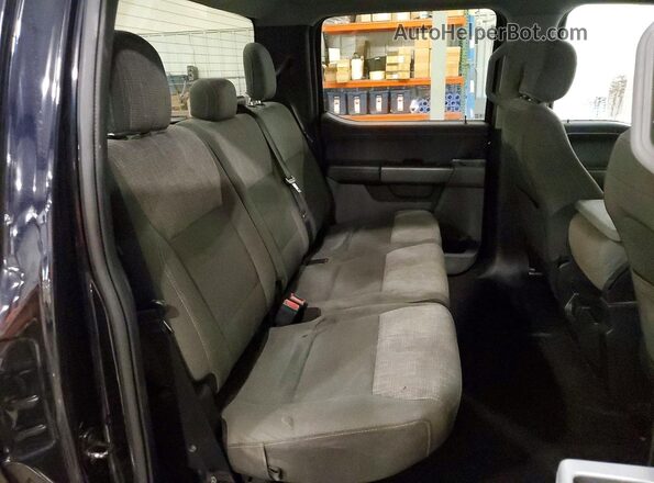 1FTEW1EP4MFC88883 2021 FORD F150 Blue Rear seats view
