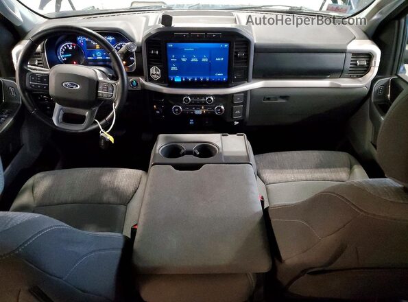 1FTEW1EP4MFC88883 2021 FORD F150 Blue Dashboard view