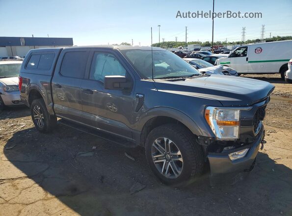 1FTEW1EP4NKD36116 2022 FORD F150 Gray Przód prawy
