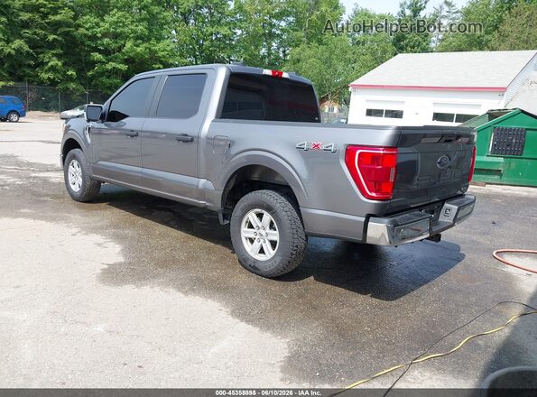 1FTEW1EP4NKE05841 2022 FORD F150 Gray Trasero izquierdo