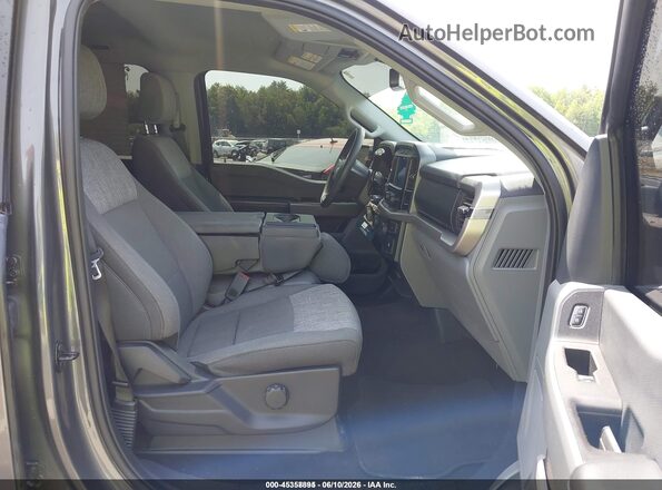 1FTEW1EP4NKE05841 2022 FORD F150 Gray Vista interior delantera