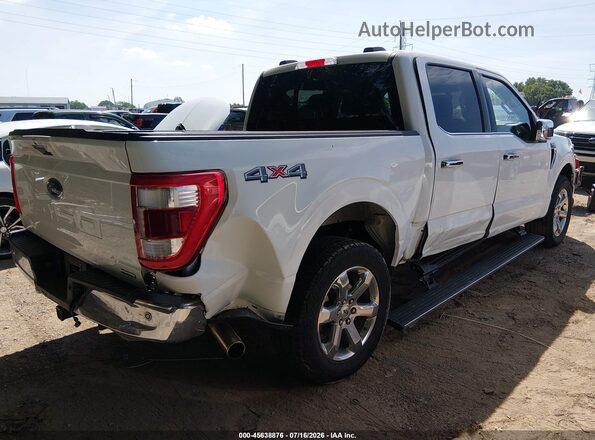 1FTEW1EP4PFB56663 2023 FORD F150 White Rear right